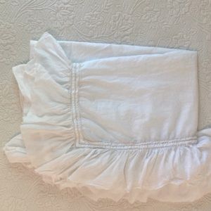 Restoration Hardware Baby and Child RH Ruffled Voile Drapery Panel White